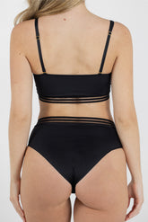 Comfort Non-wire Bralette Bra Recycled Aura in Black